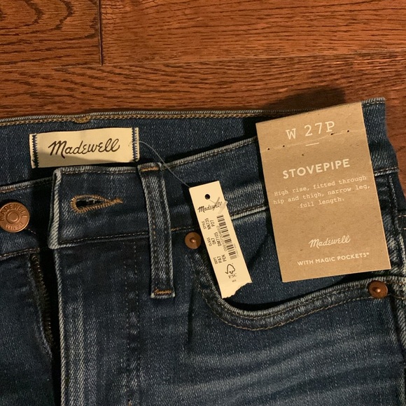 NWT Madewell Petite Stovepipe Jeans (27P) - Picture 6 of 11